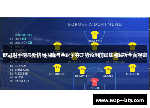 欧冠射手榜最新格局揭晓与金靴争夺走势预测前瞻焦点解析全面观察 欧冠射手榜最新格局揭晓与金靴争夺走势预测前瞻焦点解析全面观察